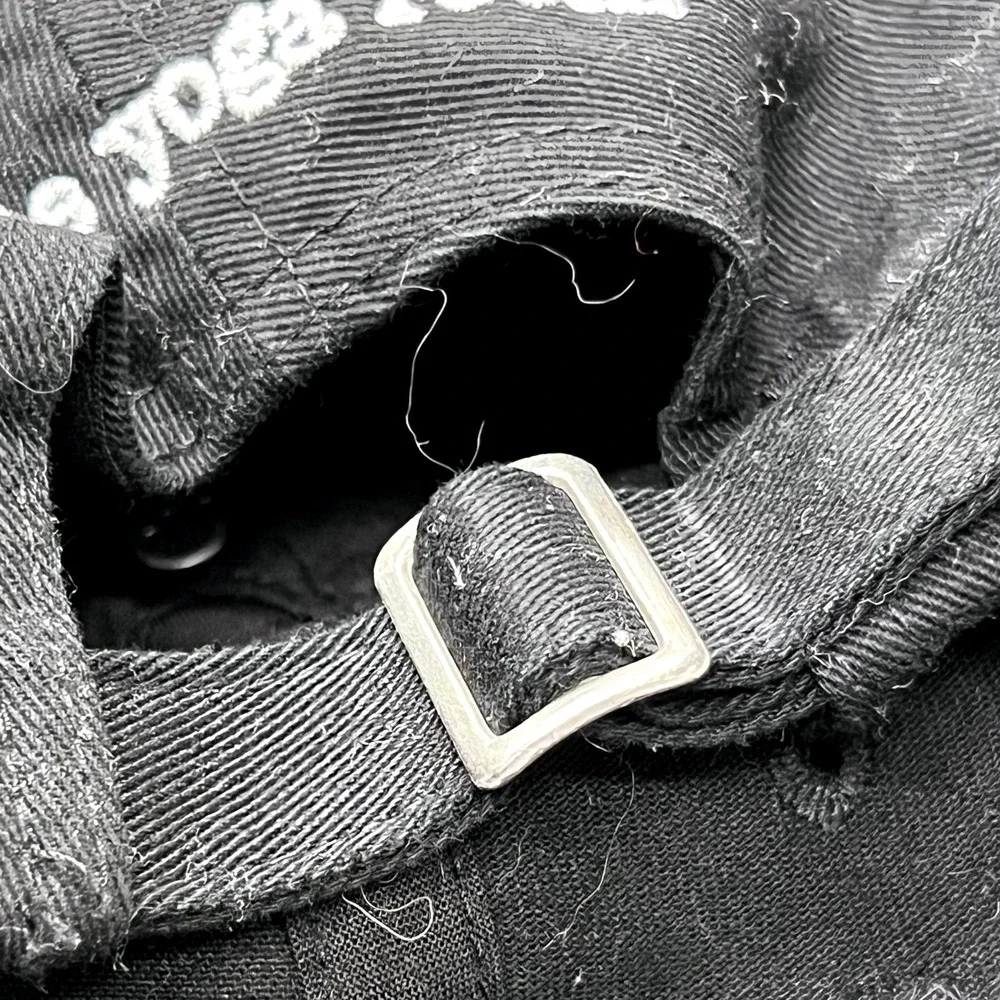 Good Vibes Hat Cap Strap Back Black with Rainbow‎ Dad Unstructured Adjustable